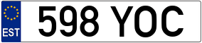 Trailer License Plate